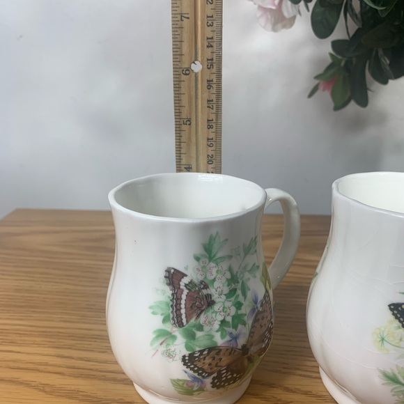 Rosewood Bone China Mugs Butterfly Collection Staffordshire England - Picture 13 of 14